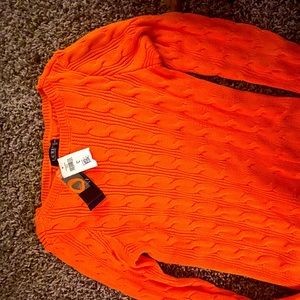 Ralph Lauren sweater coral Womens large